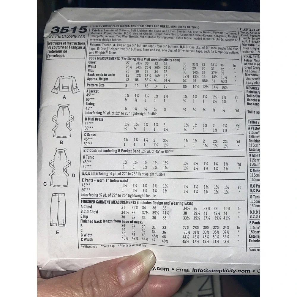 Simplicity 3515 sewing